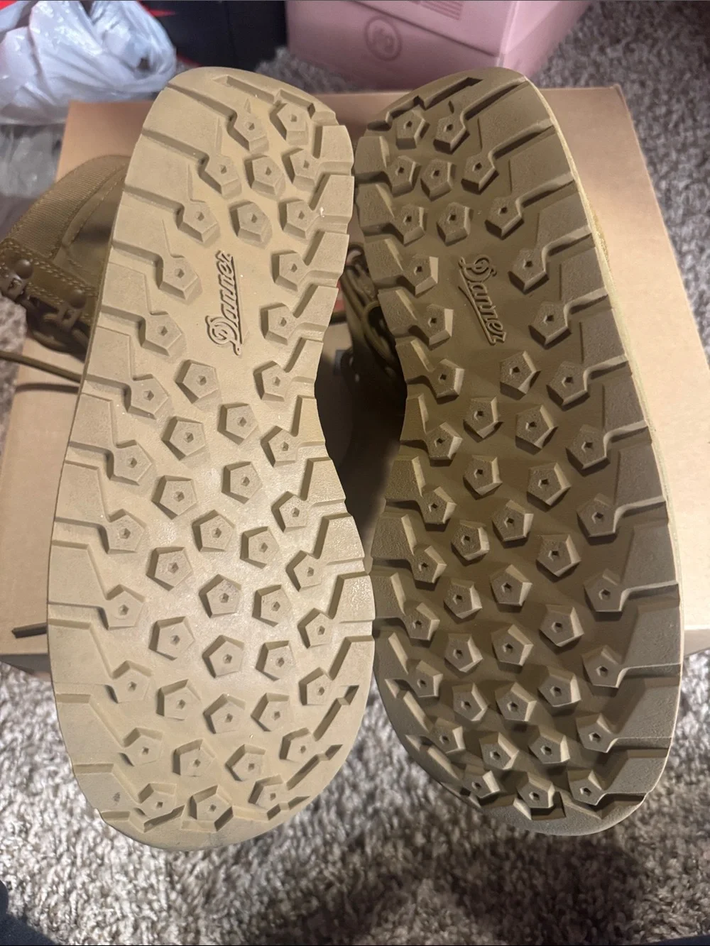 Danner Women's Lace-Up Combat Boots in Tan